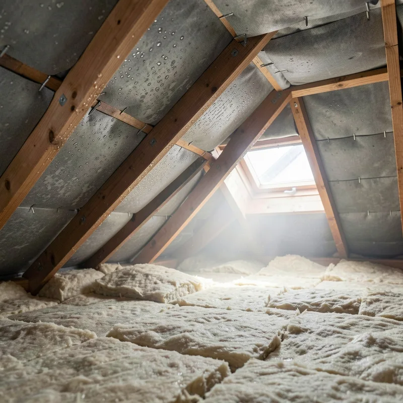 Condensation sous toiture : causes, ventilation, solutions